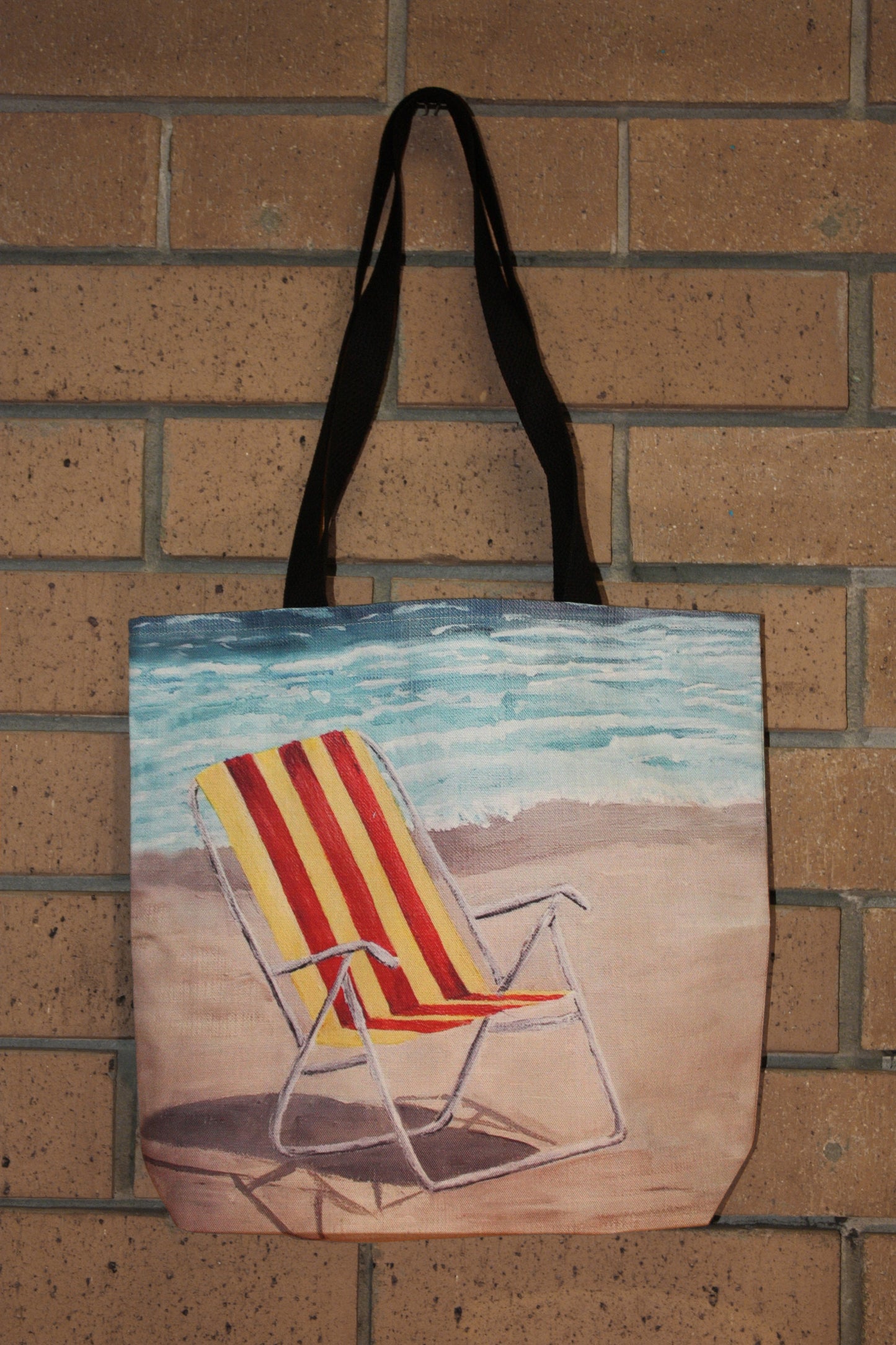 Beach Chair Tote Bag: Florida Coco Beach Art Print